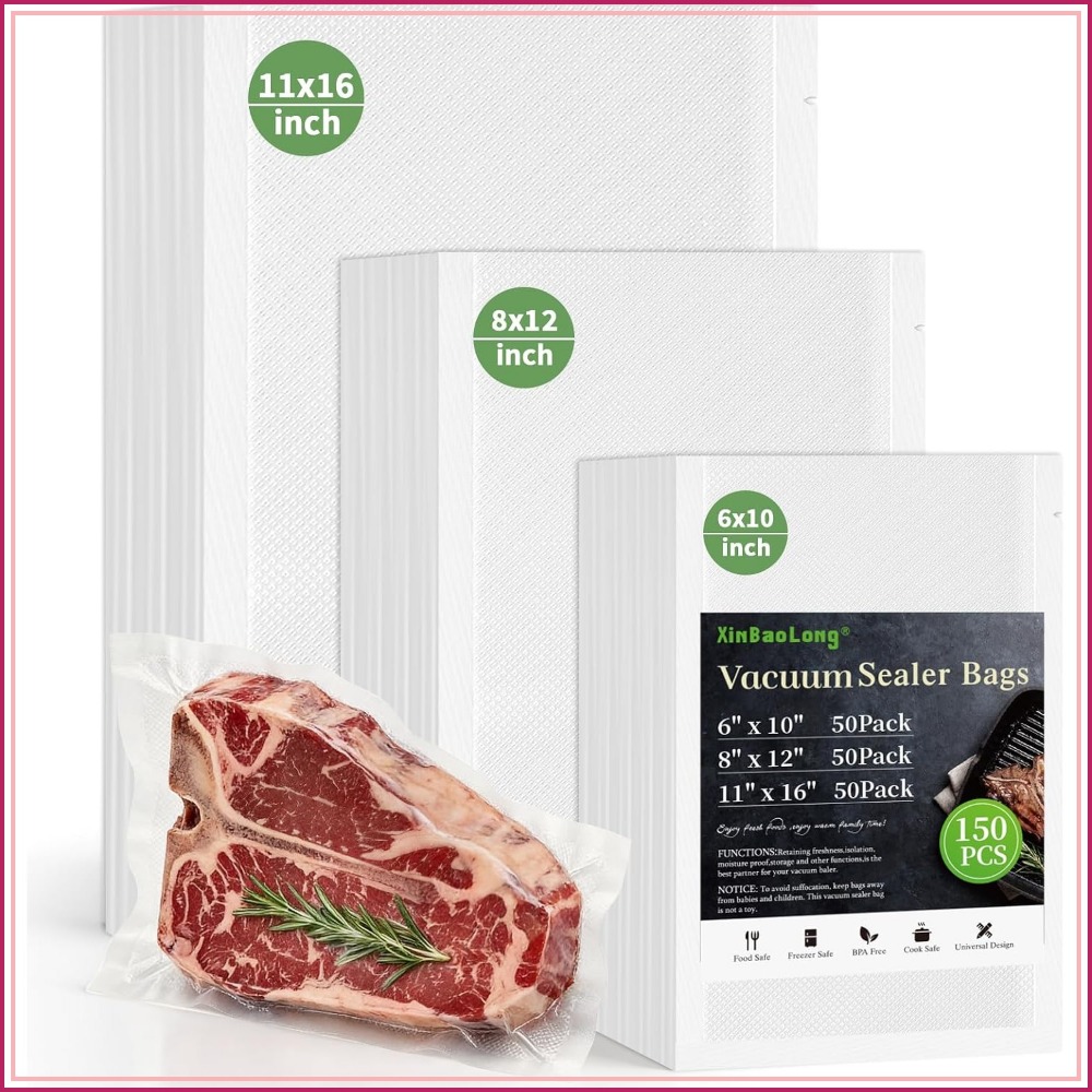 Vacuum Sealer Bag - Пакеты для вакуумной упаковки, 150 шт.: