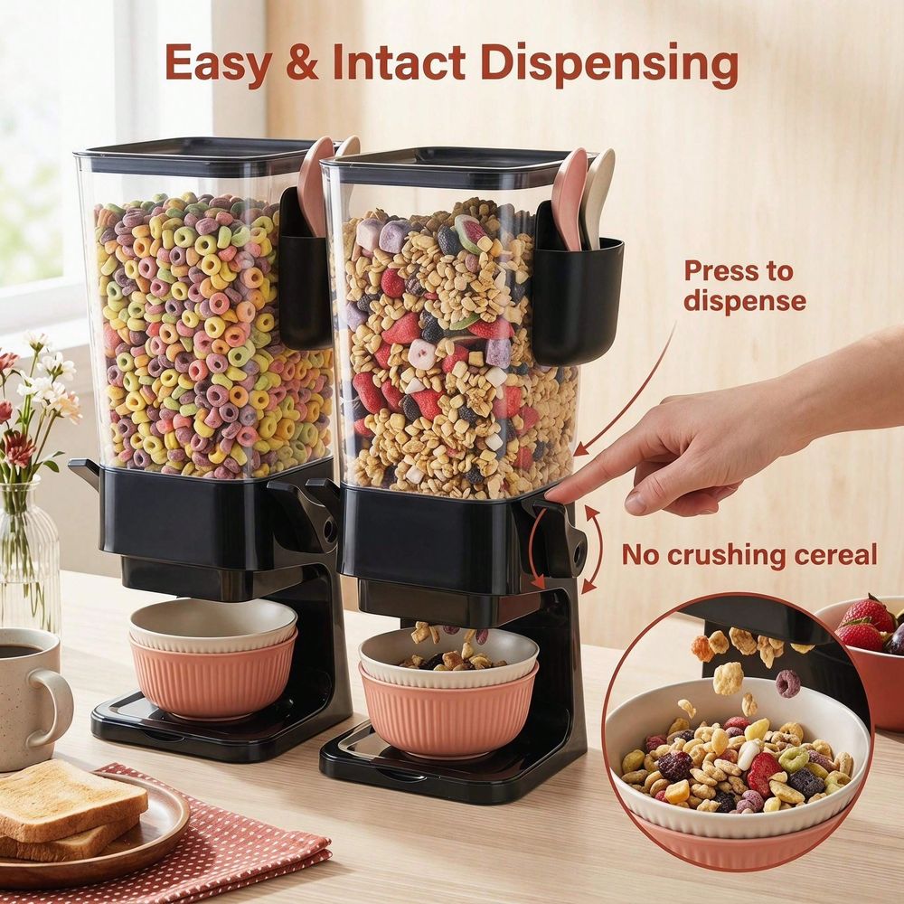 Food Storage No Pantry - Диспенсер для круп с крышкой, настольный,