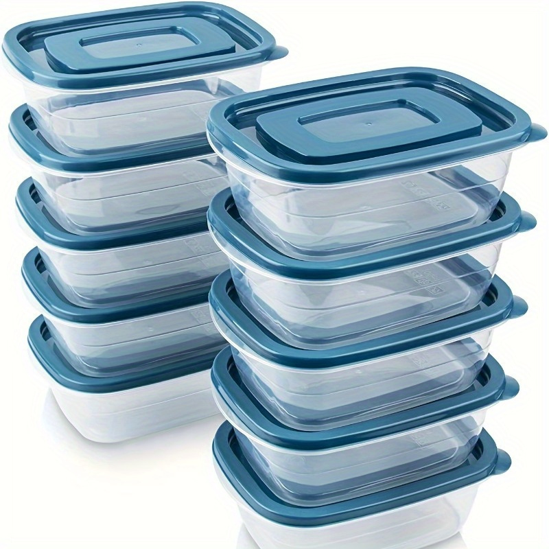 Food Storage With Colander - Набор из 6 прозрачных штабелируемых пластиковых