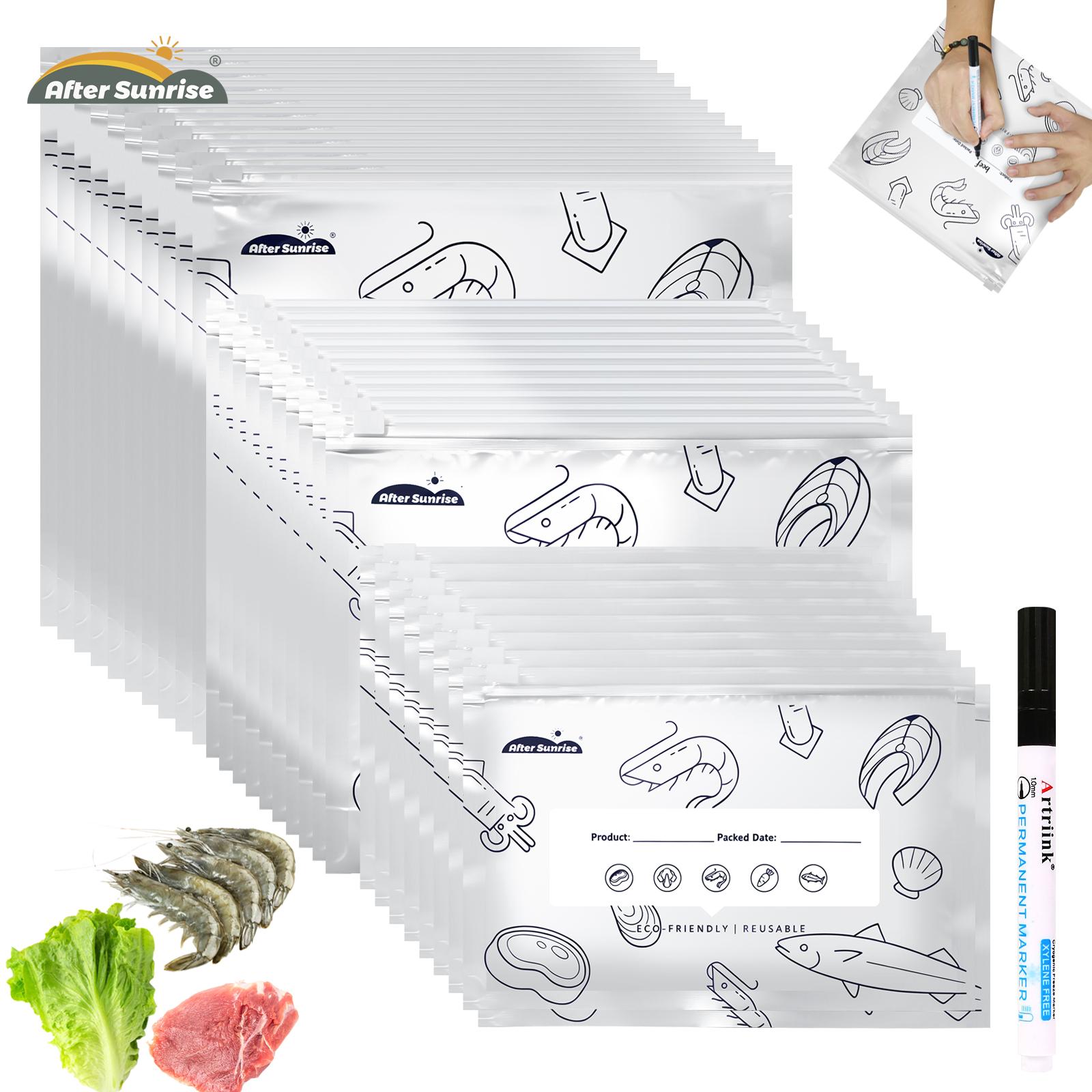Food Storage Zipper - 【Охлаждаемые продукты】Многоразовые герметичные пакеты из алюминиевой