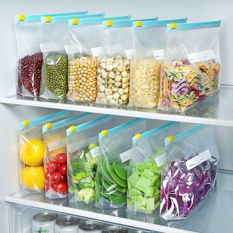 Food Storage Zipper - 100 шт., слайдер-галон, пакеты для хранения