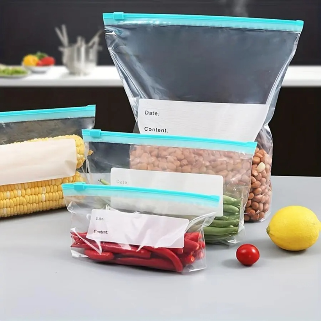 Food Storage Essentials - 60 многоразовых пакетов для хранения продуктов