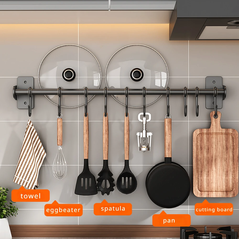 Food Storage Shelving - Кухонный крючок без удара, настенные полки