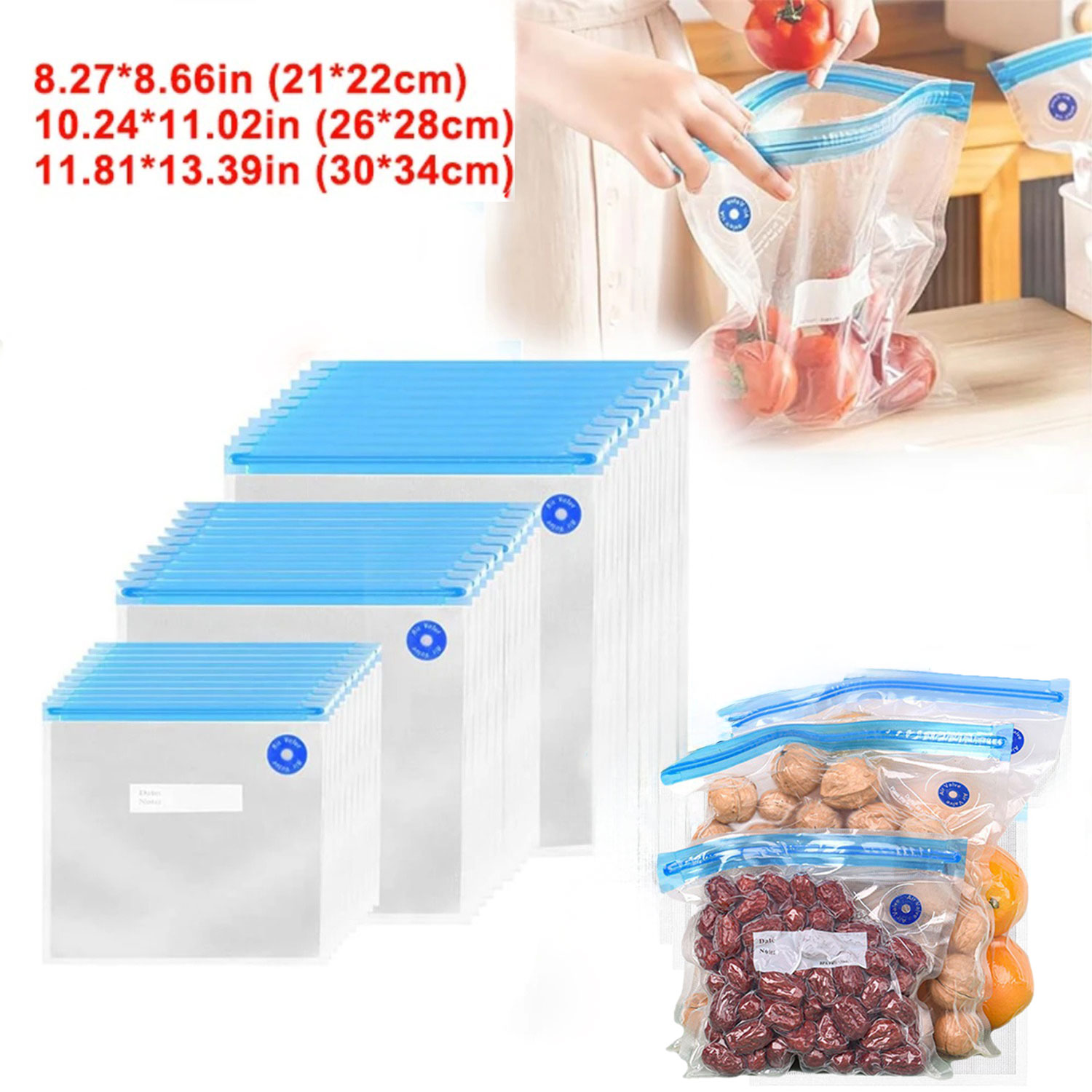 Food Storage Reusable Bags - Многоразовые пакеты для су-вид, вакуумные пакеты