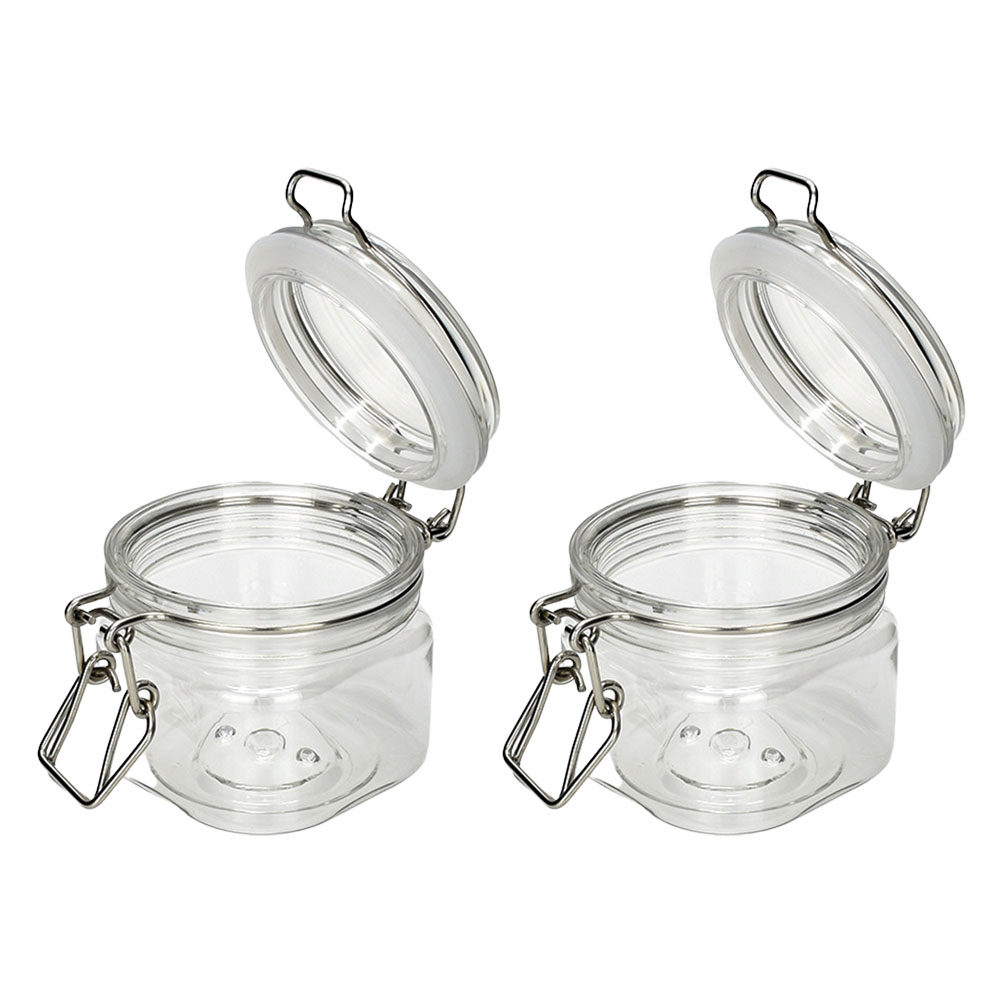 Food Storage Plastic Container - 2 шт. герметичных прозрачных банки для