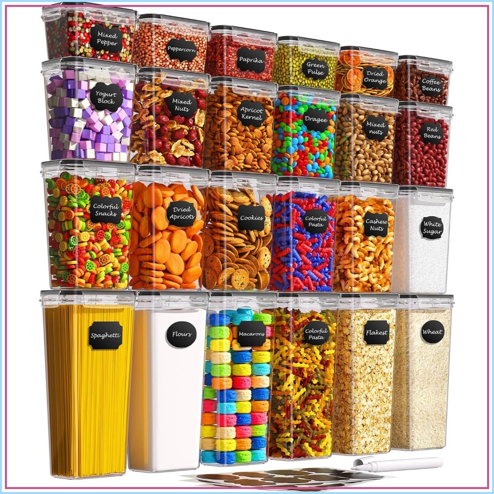 Food Storage Plastic Container - 24 герметичных контейнера для хранения продуктов