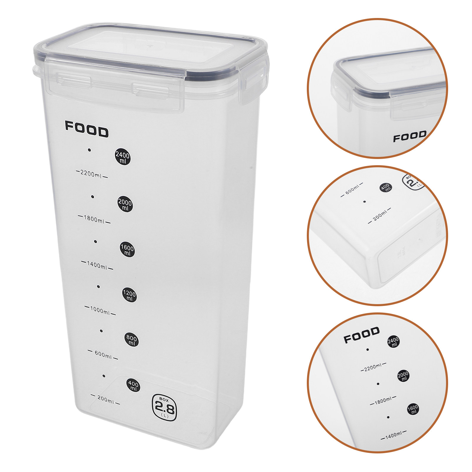 Food Storage Plastic Container - 2 шт. прозрачных контейнера для хранения