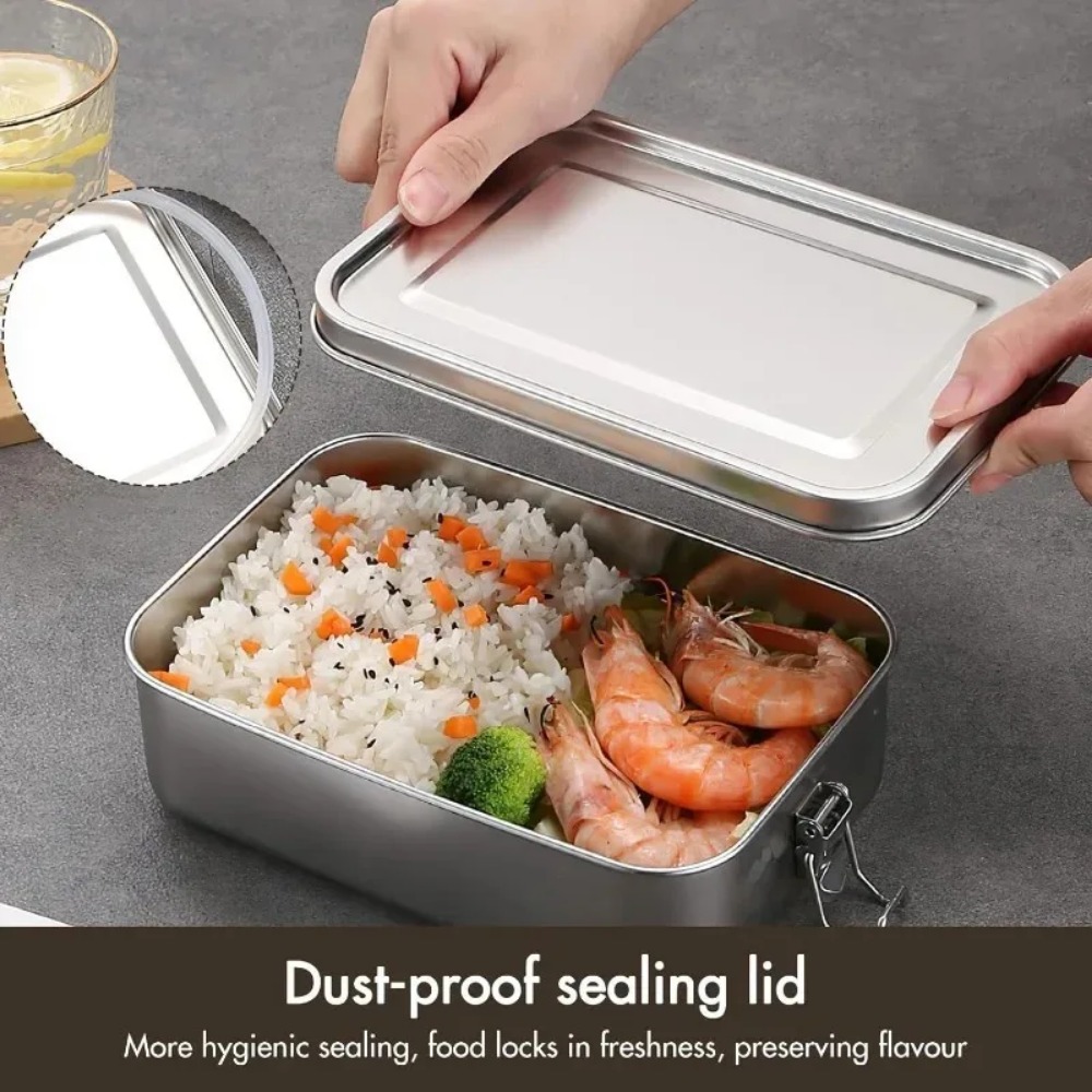 НОВЫЙ Ланч-бокс из нержавеющей – обзор и цена Food Storage Lock Box