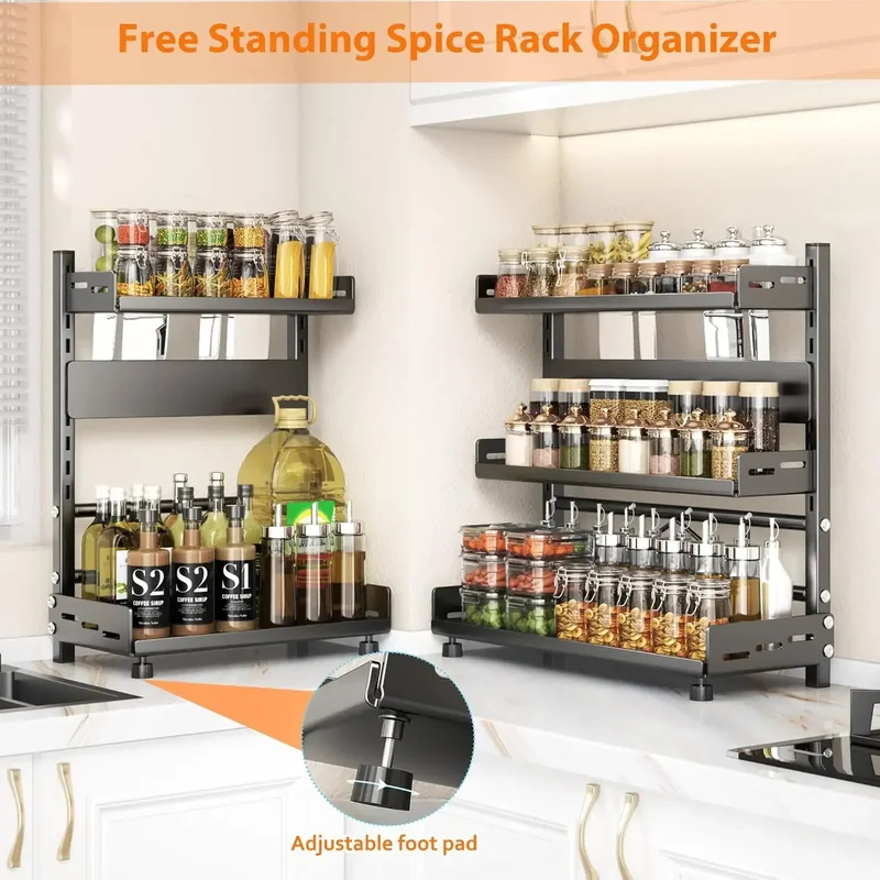Трехуровневая подставка для сп – обзор и цена Food Storage Shelving