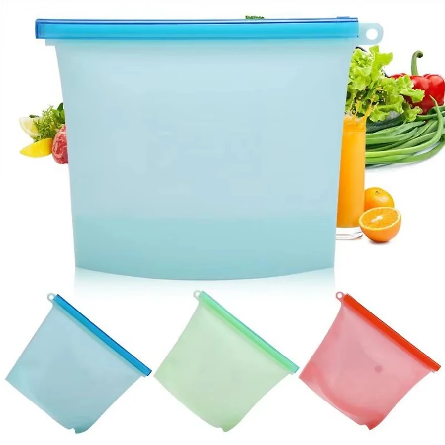 Многоразовый силиконовый пакет – обзор и цена Food Storage Reusable Bags