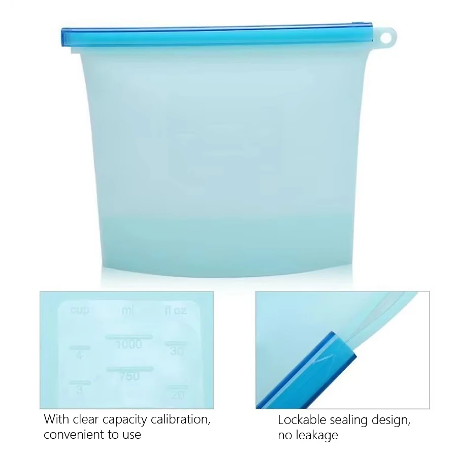 Многоразовый силиконовый пакет – обзор и цена Food Storage Reusable Bags