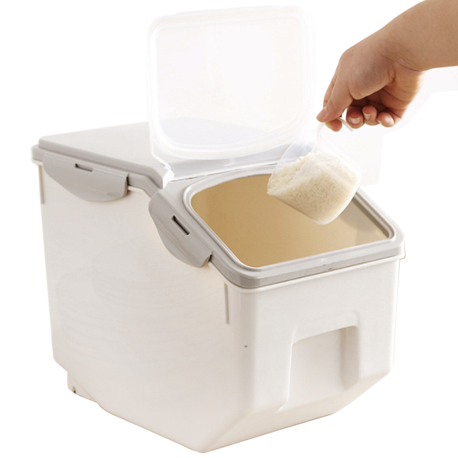 Бежевый большой контейнер для  – обзор и цена Food Storage No Pantry