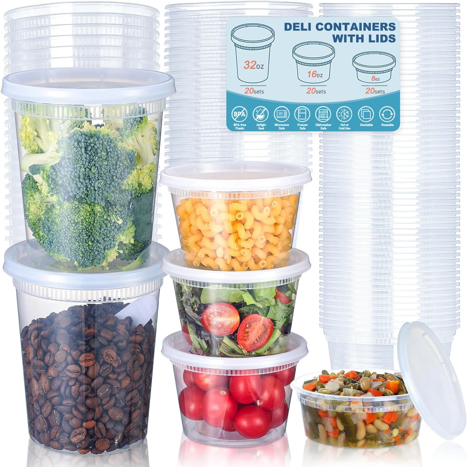 24 шт. контейнеры для хранения – обзор и цена Food Storage Ideas