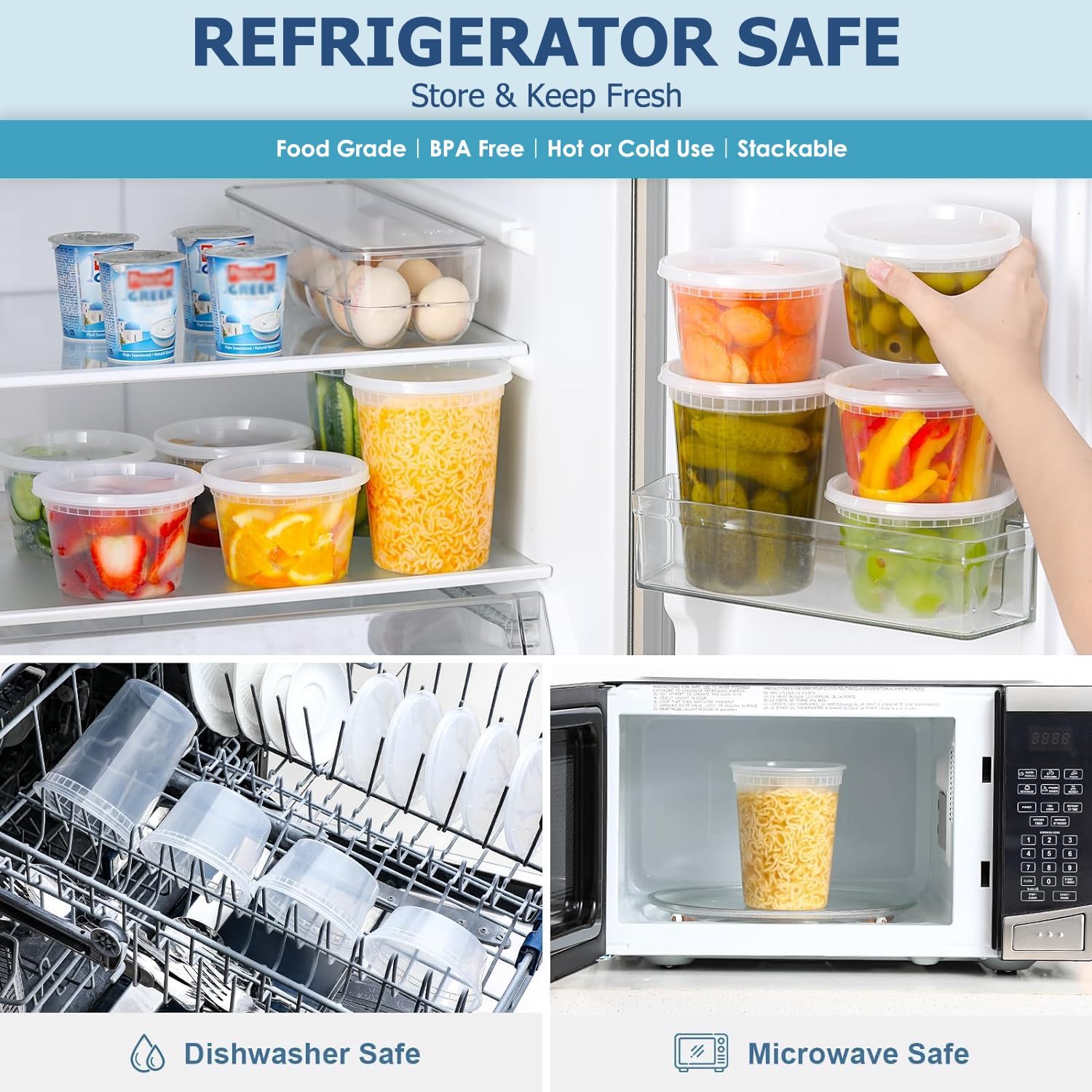 24 шт. контейнеры для хранения – обзор и цена Food Storage Ideas