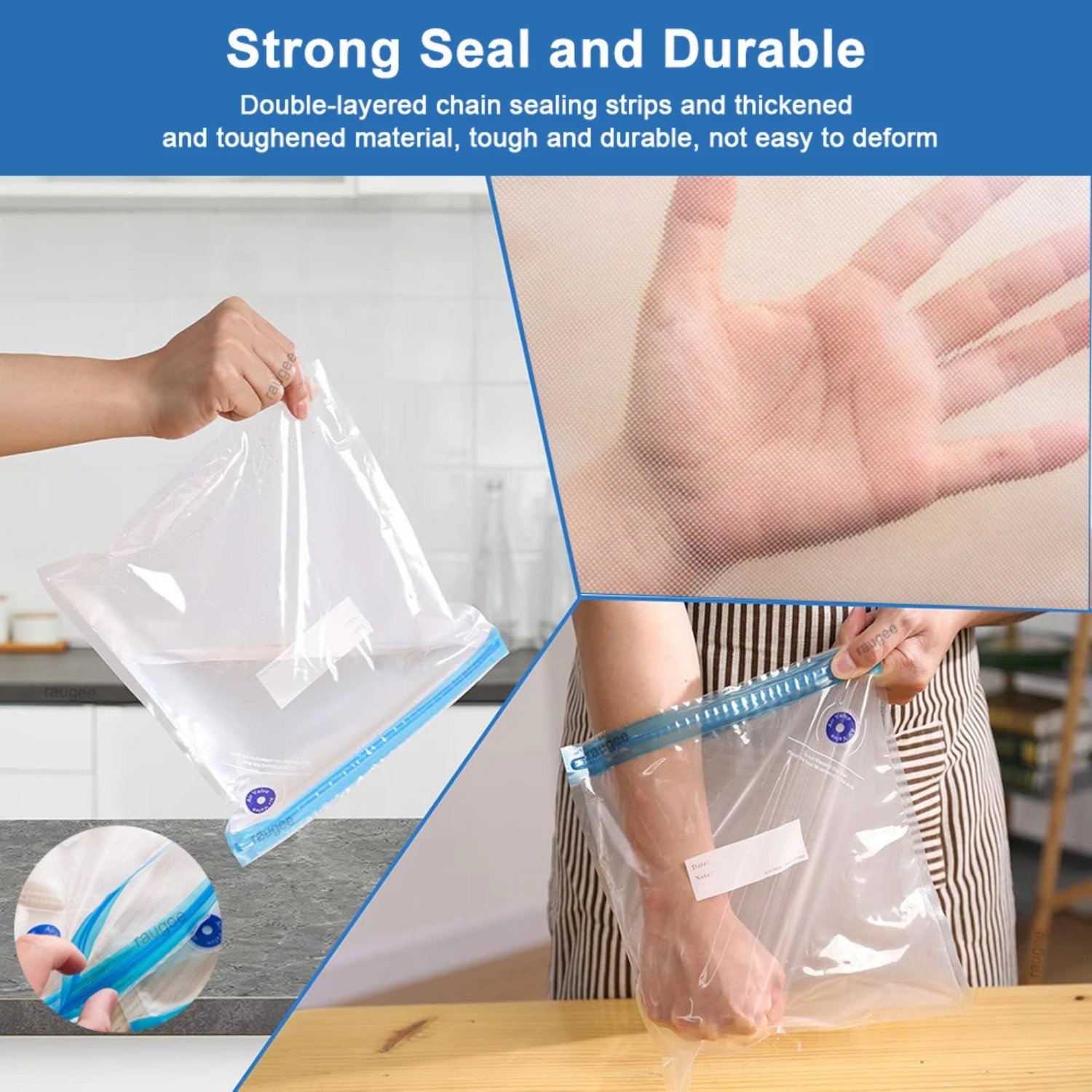 Многоразовые пакеты для су-вид – обзор и цена Food Storage Reusable Bags