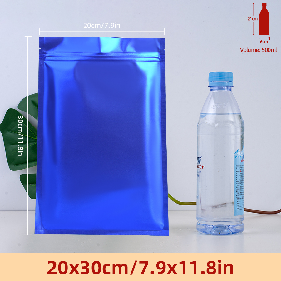 100 шт. матовых синих пакетов  – обзор и цена Food Storage Zipper