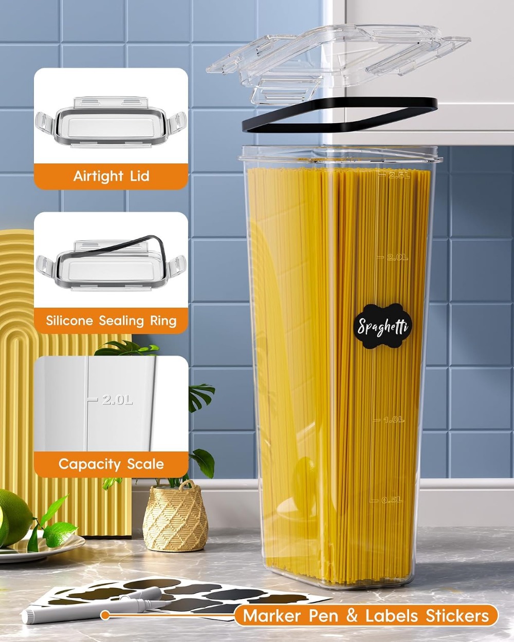 24 герметичных контейнера для  – обзор и цена Food Storage Plastic Container
