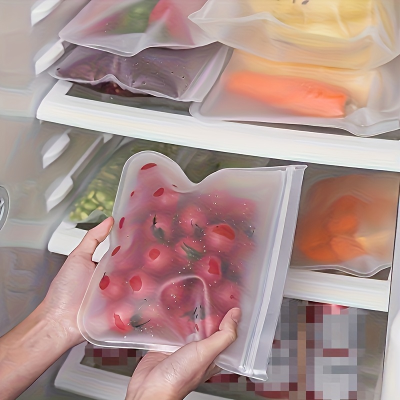 4 шт. силиконовых контейнера д – обзор и цена Food Storage Reusable Bags
