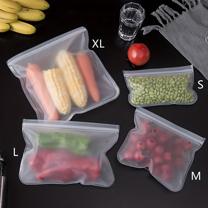 4 шт. силиконовых контейнера д – обзор и цена Food Storage Reusable Bags