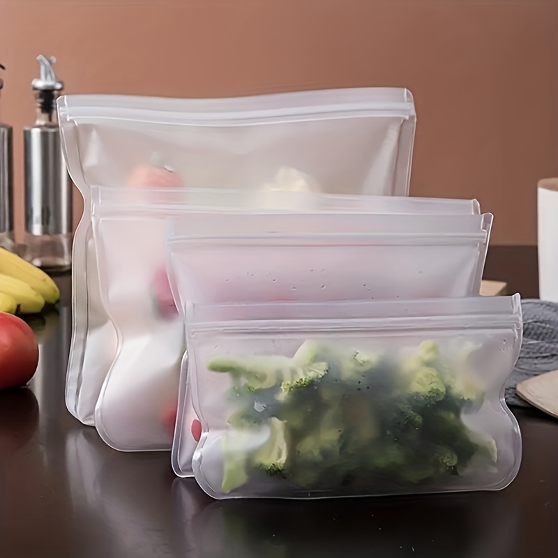 4 шт. силиконовых контейнера д – обзор и цена Food Storage Reusable Bags