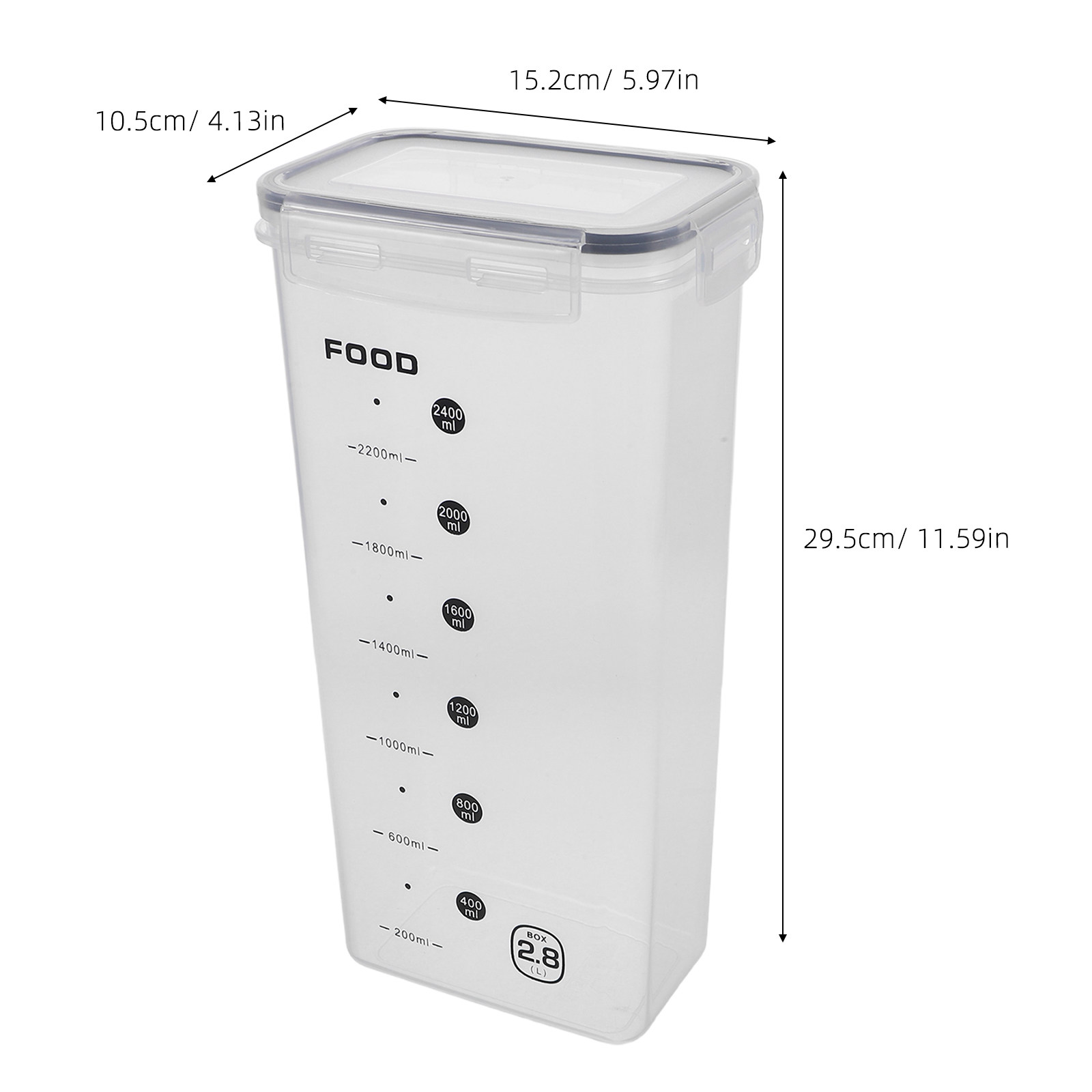 2 шт. прозрачных контейнера дл – обзор и цена Food Storage Plastic Container