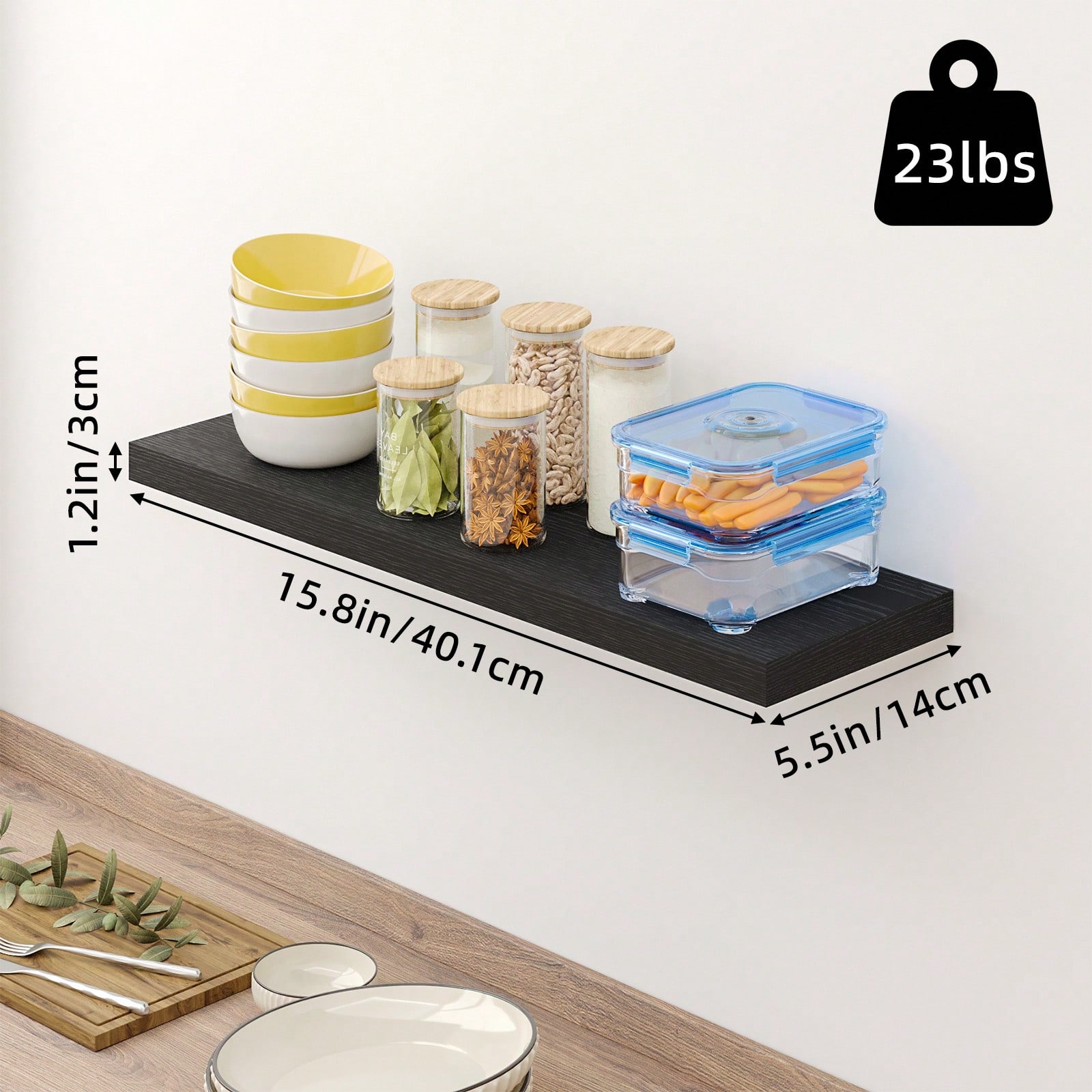 Набор из 4 плавающих полок, со – обзор и цена Food Storage Shelving